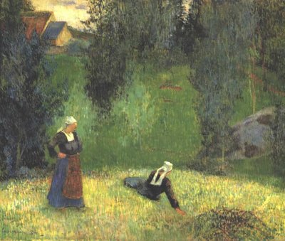 The First Flowers by Paul Gauguin